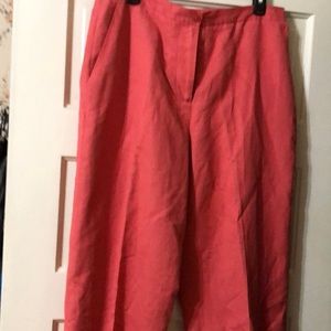 Josephine Chaus lined linen pants